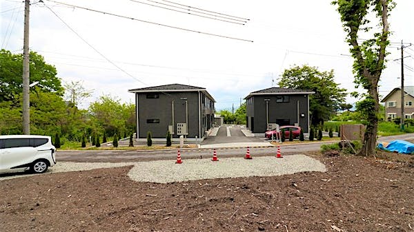 北側境界線から撮影