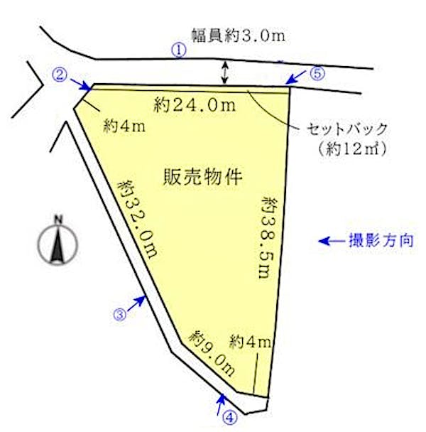 区画図（撮影方向）