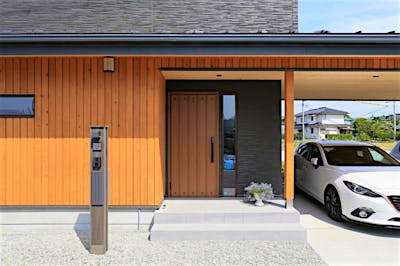 雨の日でも濡れずに室内へ