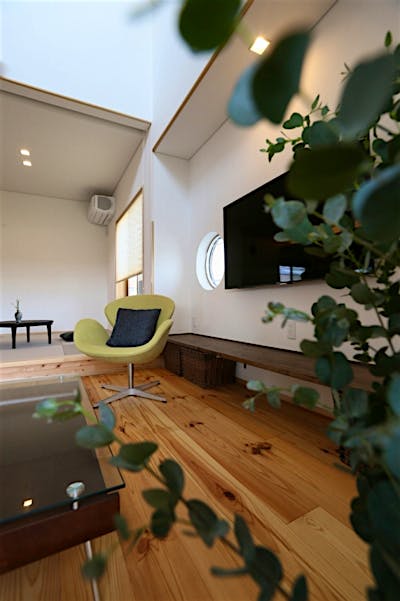 リビングのグリーンがさらに空間を素敵に♬