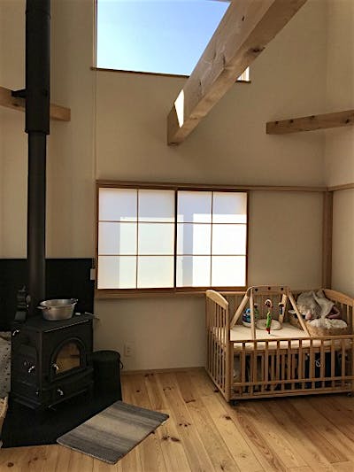 東の掃き出し窓を大きくした分、南の窓は絞って計画をした。