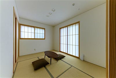 すっきりした和室は家の印象にもピッタリ。 