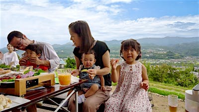 絶景の中で食べるソトごはんは美味しい！