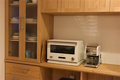こだわりの家電もインテリアの一部に。