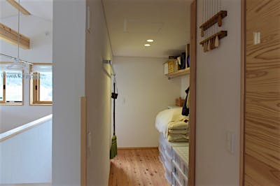 2階のファミリークロークはウォークスルー出来るつくり。 