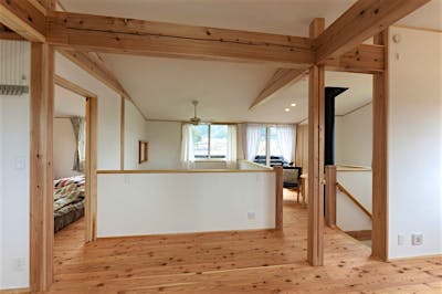 構造的に必要な柱や梁を確保しながら、開放的なひとつながりの空間に。自由な空間だからこその進化を楽しむことができる。