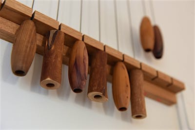 エアパス引き子は自作したもの。一本一本に味があり、換気口の開閉が楽しみになる。