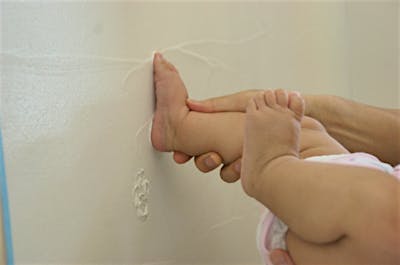 赤ちゃんの足型（長野市U様）