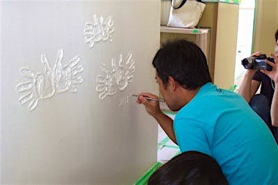 塗壁　手形（中野市H様）