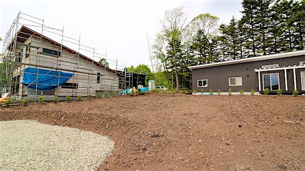 南東側境界付近から撮影