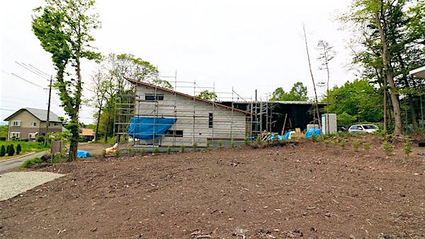 東側境界線から撮影