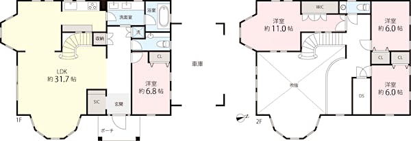 充実した4LDKの間取り