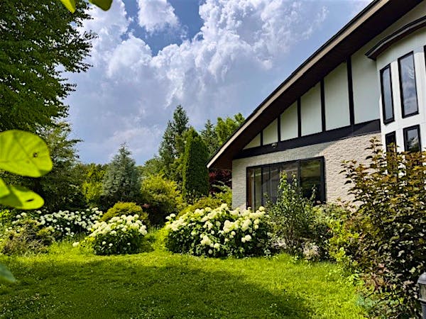 のんびりとお庭を楽しめます