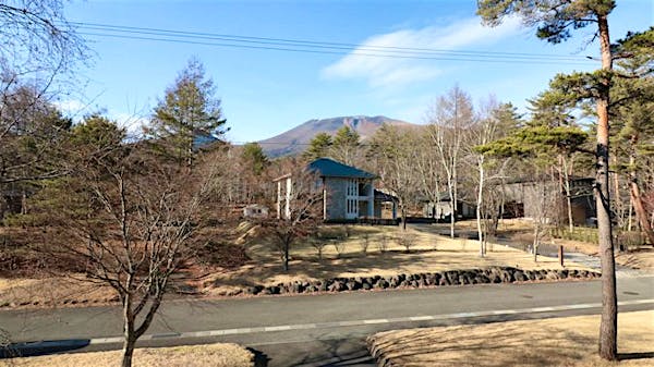 バルコニーから望む浅間山