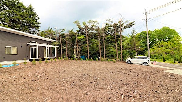 西側境界線から撮影